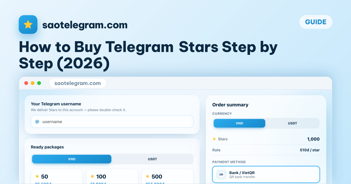 How to Buy Telegram Stars Step by Step (2026)