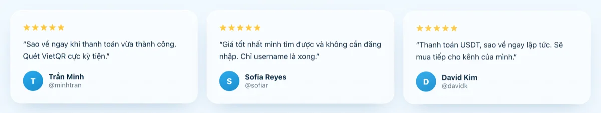 Đánh giá khách hàng tại saotelegram.com